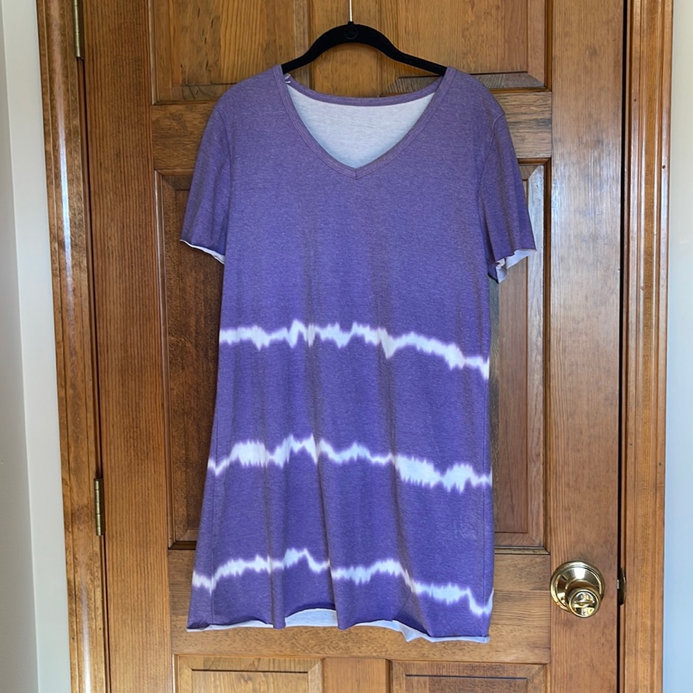 Tie dye‎ Purple Dress